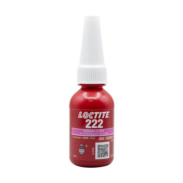 □ロックタイト ねじゆるみ止め用接着剤 低強度 222 10ml【3892042:0