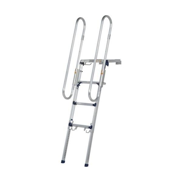 ■PiCa トラック昇降ステップ(手すり付き)【4354815:0】[店頭受取不可]
