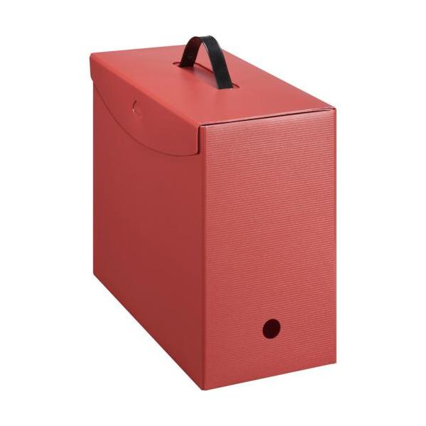 《メーカー》（株）ライオン事務器《品番》BF-42T-R(11725)《特長》●整理・収納に便利なフタと把手が付いたボックスファイルです。●在宅ワークに。フタと把手がついた大容量のボックスファイル。《用途》《仕様》●色:レッド●用紙サイズ:...