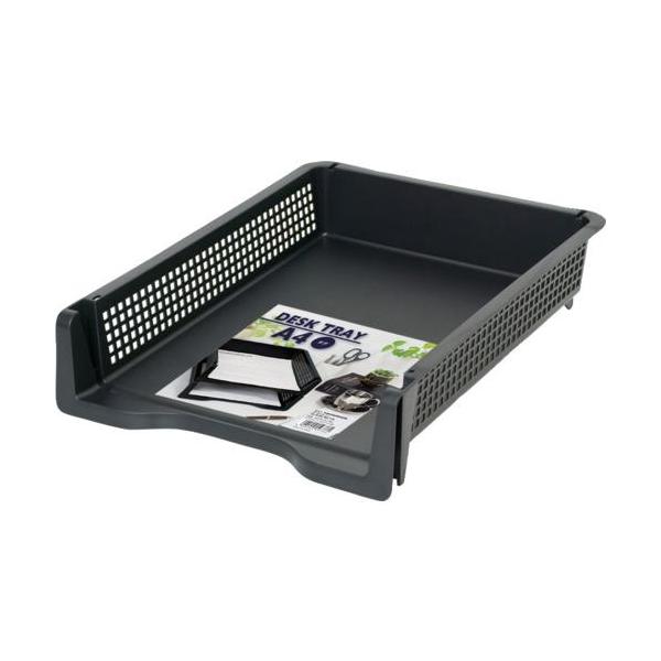 《メーカー》ナカバヤシ（株）《品番》A4DT-101BK《特長》●デスク周りなどに最適なシンプルでシックな収納小物です●A4サイズの用紙がピッタリ収まるスタンダードタイプ積み重ねできるのでかさばりません《用途》●Ａ４サイズの用紙がピッタリ収...
