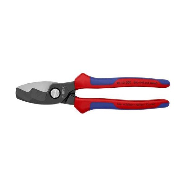 ■KNIPEX ケーブルカッター コンフォートハンドル 200mm【4469623:0】[店頭受取不可]