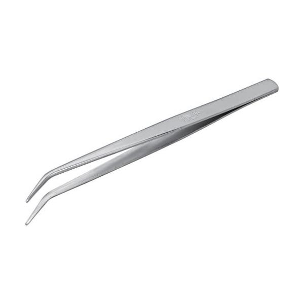 ■アネックス ステンレスピンセット 150mm先曲 弱電用【4936159:0】[店頭受取不可]