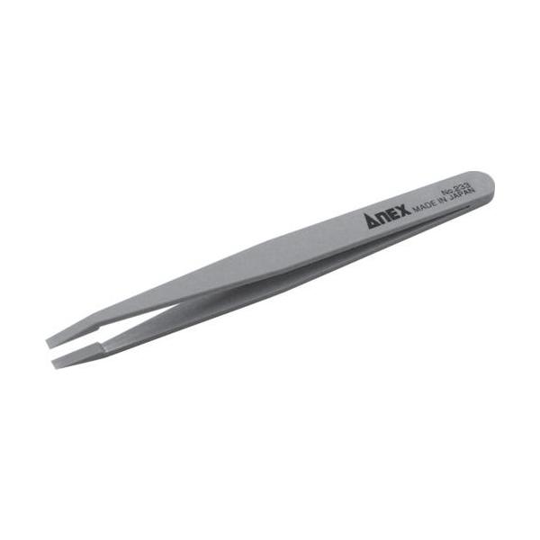 ■アネックス プラスチックピンセット 先平細型 120mm【4936191:0】[店頭受取不可]
