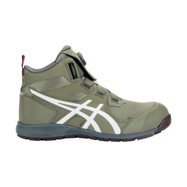 ■ASICS ウィンジョブ CP214 TS BOA ライケングリーン×ホワイト 25.0cm【5212806:0】[店頭受取不可]