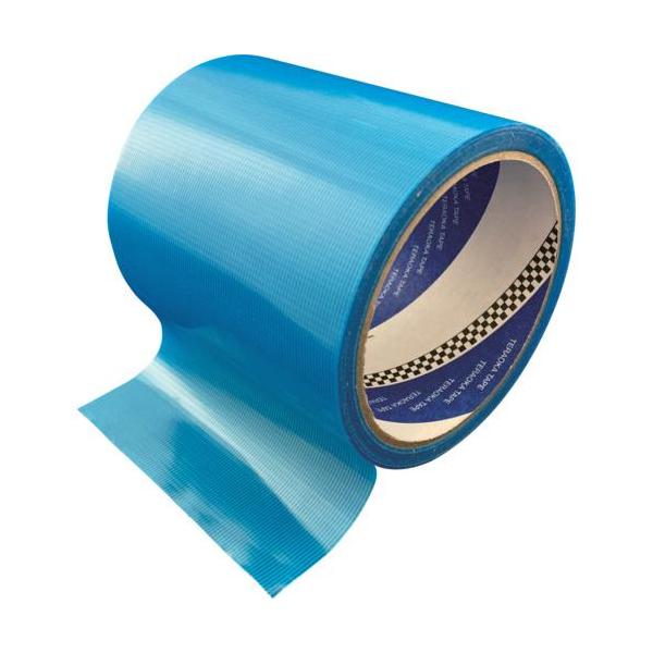 ■TERAOKA P-カットテープ NO.4140 青 100mm×25m【5682058:0】[店頭受取不可]