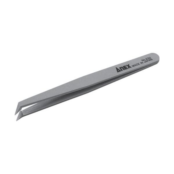 ■アネックス プラスチックピンセット 先曲型 120mm【5743193:0】[店頭受取不可]