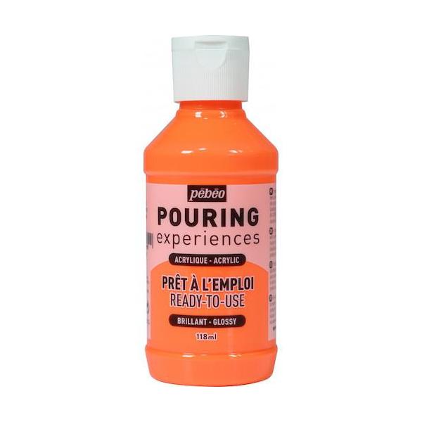 《メーカー》ペベオ・ジャポン（株）《品番》524629《特長》●0《用途》●フルイドアート用《仕様》●色:蛍光オレンジ《仕様２》●絵具の色同士が混ざらず、マーブル模様ができるポーリングメディウムが、予めステューディオアクリリック絵具に混合さ...