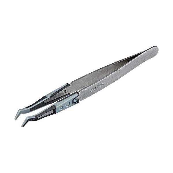 ■HOZAN ESDソフトチップピンセット【6212899:0】[店頭受取不可]
