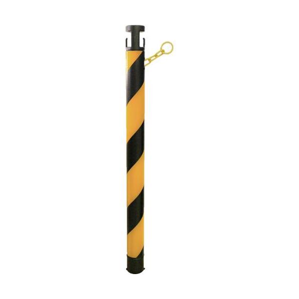 ■CAR-BOY チェーンスタンド カラープラポール 2.5m トラ柄反射【6453690:0】[店頭受取不可]