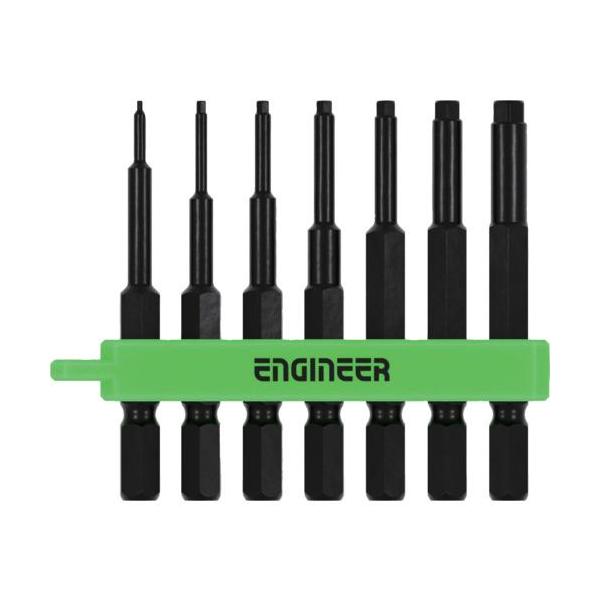 ■ENGINEER ドライバービット ヘックスミドルセット 7本組 六角穴対辺0.89-5mm【6961627:0】[店頭受取不可]