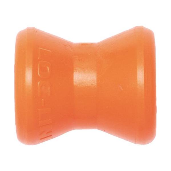■LOC-LINE 1/4 ダブルソケット オレンジ×4ケ【7137840:0】[店頭受取不可]