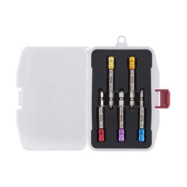 ■VESSEL TBH5S トルクビットホルダー 5本セット【7348329:0】[店頭受取不可]