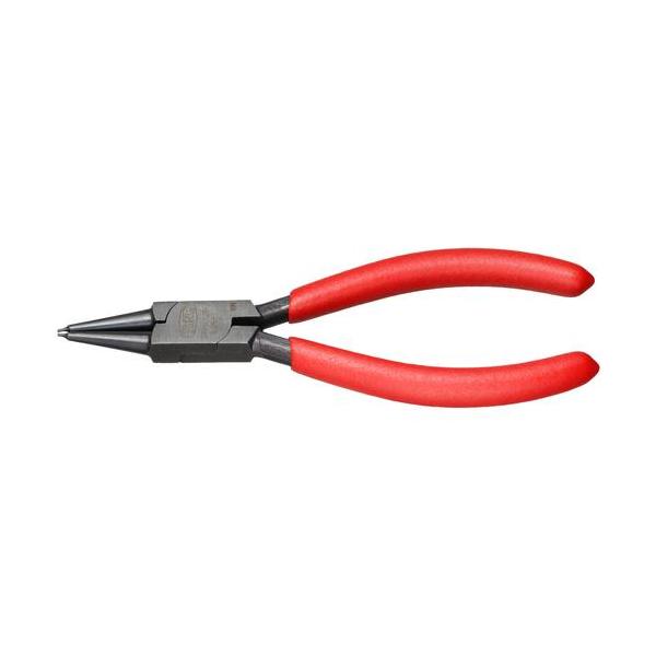 ■TONE スナップリングプライヤ(ストレートタイプ 穴用) 全長140mm リング使用範囲8~25mm【7607628:0】[店頭受取不可]