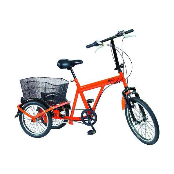 ■TRUSCO 災害時用ノーパンク三輪自転車 ハザードランナートライ【7690215:0】[直送DS][店頭受取不可]