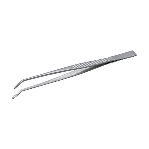 ■アネックス ステンレスピンセット 180mm先曲【8036819:0】[店頭受取不可]