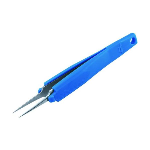 ■HOZAN ESDグリップピンセット【8107343:0】[店頭受取不可]