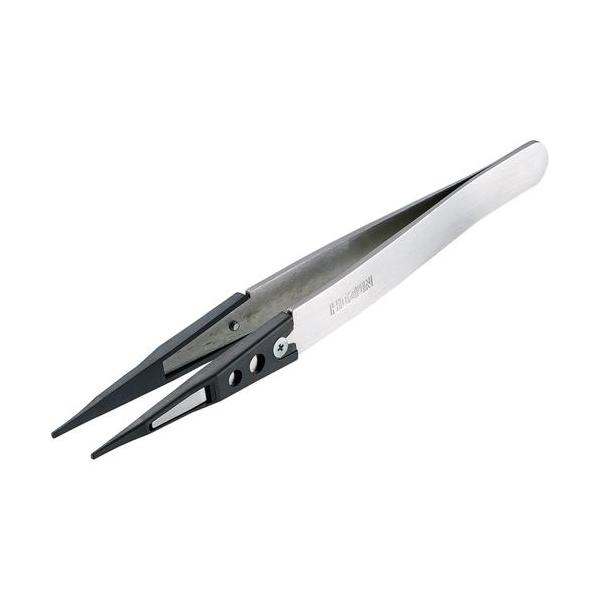 ■HOZAN ESDチップピンセット【8183670:0】[店頭受取不可]