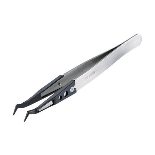 ■HOZAN ESDチップピンセット【8183674:0】[店頭受取不可]