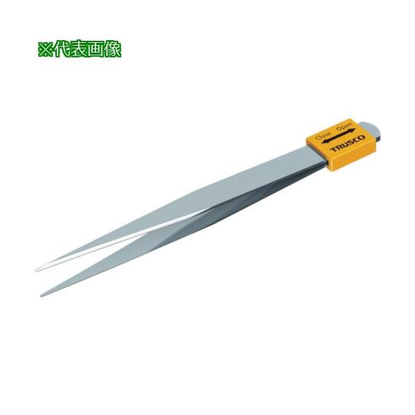 ■TRUSCO ステンレス製ピンセット 開閉キャップ付 AA150【8183813:0】[店頭受取不可]
