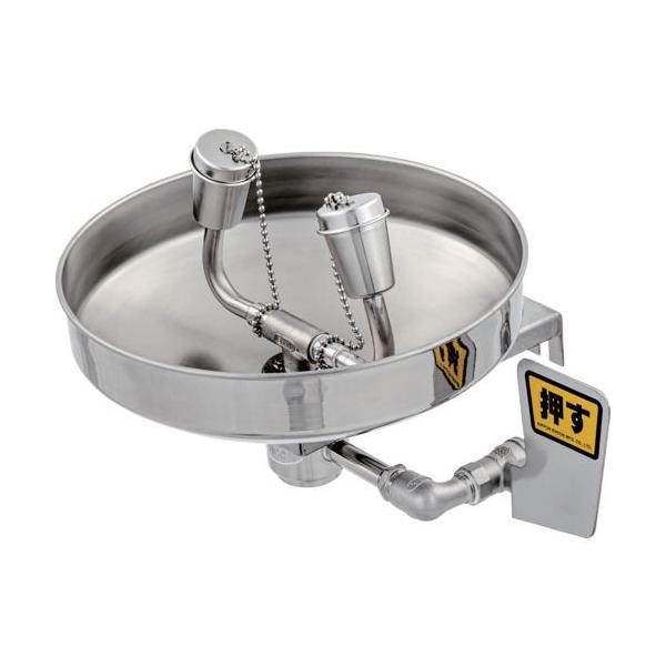 《メーカー》日本エンコン（株）《品番》450FS《特長》●耐久性に優れたオールステンレス製のため、屋外設置も可能なスタンダードモデルです。●プッシュプレートを押すと、水圧により洗眼ヘッドのカバーは自動で開きます。●柔らかい水流で眼を優しく洗...