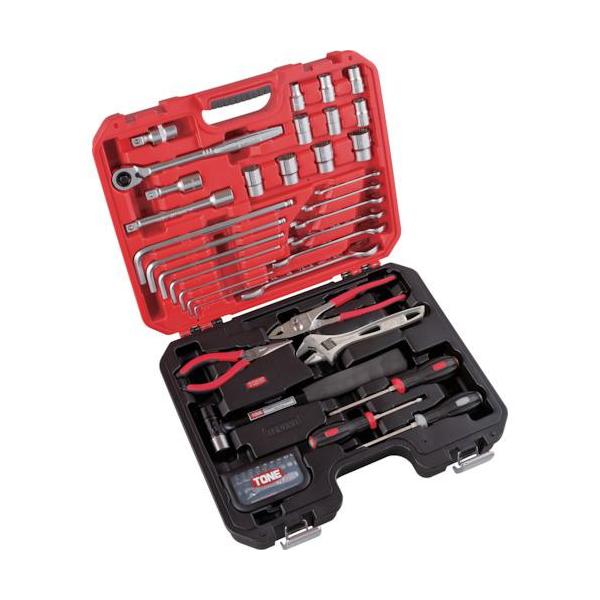 《メーカー》ＴＯＮＥ（株）《品番》K700《特長》●軽量で頑丈な新型樹脂ケースと、グッドデザイン賞を受賞したラチェットハンドルを採用しています。●産業機械の整備から自動車のメンテナンスまで対応します。《用途》《仕様》●ケース寸法(mm)間口...