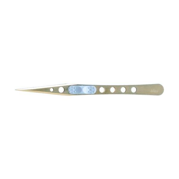 ■ALLEX ピンセット P-1T(チタンコート) 全長125mm【8366533:0】[店頭受取不可]