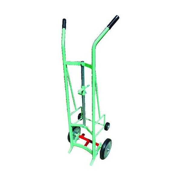 □カンベ スチール製ドラム缶運搬車【8550527:0】[送料別途見積り □カンベ スチール製ドラム缶運搬車【8550527:0】[送料別途見積り