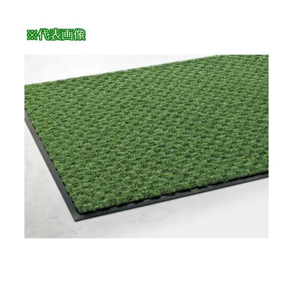 ■テラモト 屋内マット ハイペアロン オリーブグリーン 750×900mm【8551088:0】[送料別途見積り][店頭受取不可]