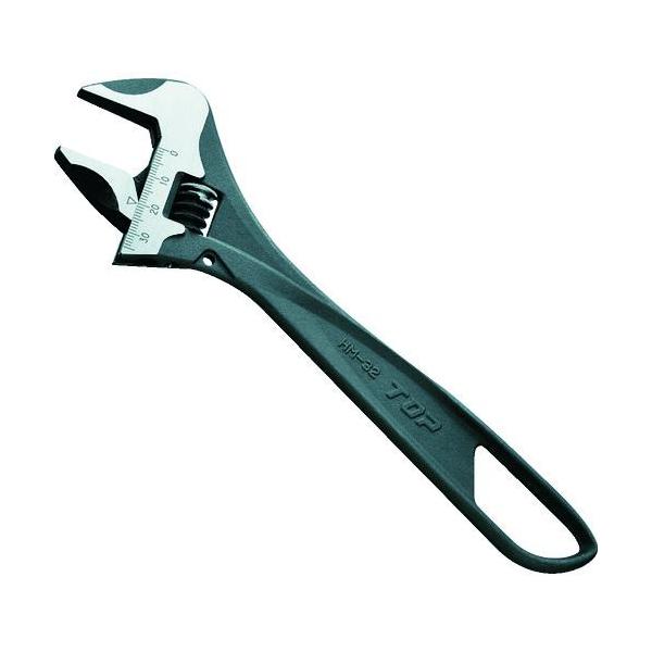 《メーカー》トップ工業（株）《品番》HM-32《特長》●独自の二分割されたウォームでバックラッシュ（ガタ）をカットし、ボルト・ナットを痛めません。●口幅の再調整が不要なため、スパナ感覚で使用できます。●最も力を加えやすい部分を幅広に設計して...