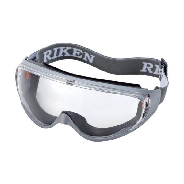 《メーカー》（株）理研オプテック《品番》M56-VF-P《特長》●曇り・傷に強いVF-Plusコートレンズを採用しています。●顔にフィットするやわらかいエラストマー製クッションを採用しています。●ベンチレータがない密閉型フレームで、防塵力に...