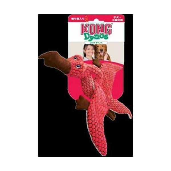 コング犬用ソフトトイ。恐竜型の強化生地を使用、鳴り笛入り。【原産国】中華人民共和国【原材料】ポリエステル、プラスチック、ナイロン
