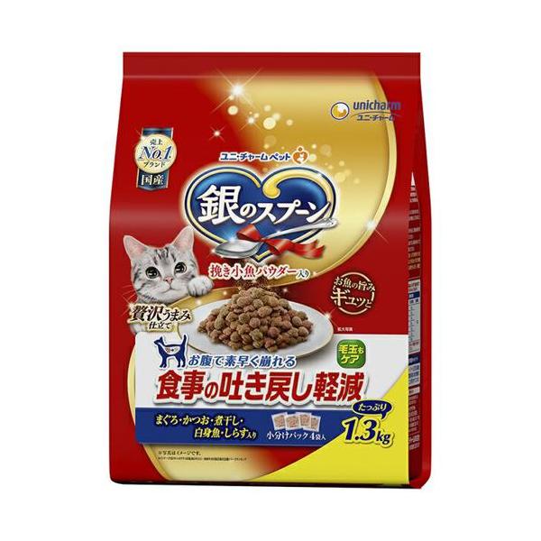 他サイト： 【ケース販売】 ユニチャーム 銀のスプーン贅沢うまみ仕立て食事の吐き戻し軽減フード　1袋(1p325g入×4p入)×6袋セットの商品画像