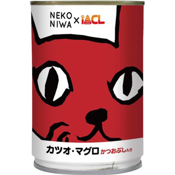 【ケース販売】 NEKONIWA猫缶 カツオ・マグロ・かつおぶし入り 400g (×24セット)