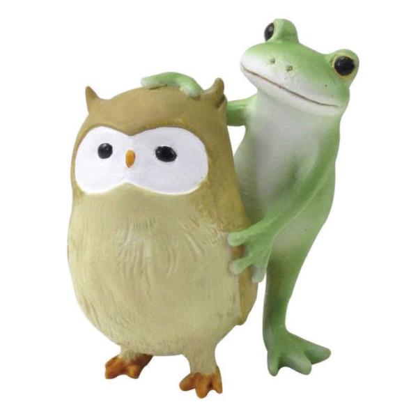 ティーライフ オブジェ カエル カエルとフクロウ Copeau