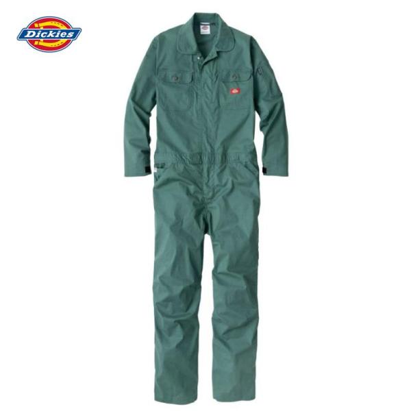 Dickies ストレッチCVC長袖つなぎ D-746 グリーン 3L ツナギ 作業服