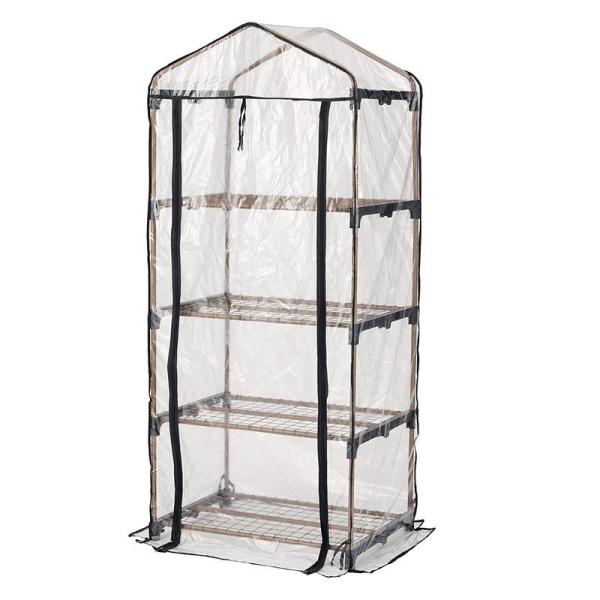 組立や出し入れが簡単！【特徴】・大切な植物を雨や風から守る・前面が開くので出し入れもスマート・アレンジ自由な棚アミ・工具不要で組み立ても簡単・ファスナー窓付・取外し可能棚アミ付・便利なコンパクトサイズ【仕様】・本体サイズ：幅約70x奥行49...