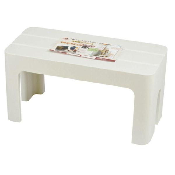 手の届かなかった上の戸棚も出し入れラクラク腰掛けとして靴の脱ぎ、履き時にフラワースタンドとして安定して鉢植えが置ける製品サイズ（約）：590×280×300mm製品重量（約）：2451g耐熱温度：100℃耐冷温度：‐20℃材質：本体：ポリプ...