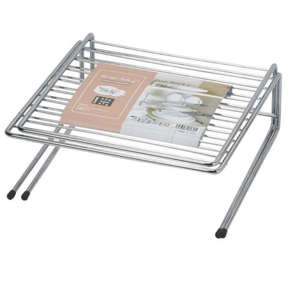 2個セットです。この製品は、食器の収納や整理に役立つアイテムで、幅は25cmで、2段の設計になっています。製品サイズ（約）：大：250×250×80mm、小：230×250×90mm製品重量（約）：803g材質：本体：鉄（クロムめっき） ジ...