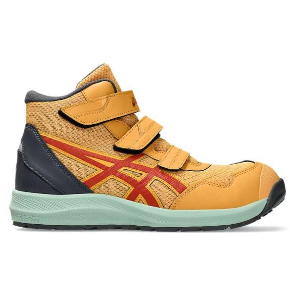 ASICS 安全靴 限定カラー タイガーイエロー×スパイスラテ hcvalor_vh-4550457810890