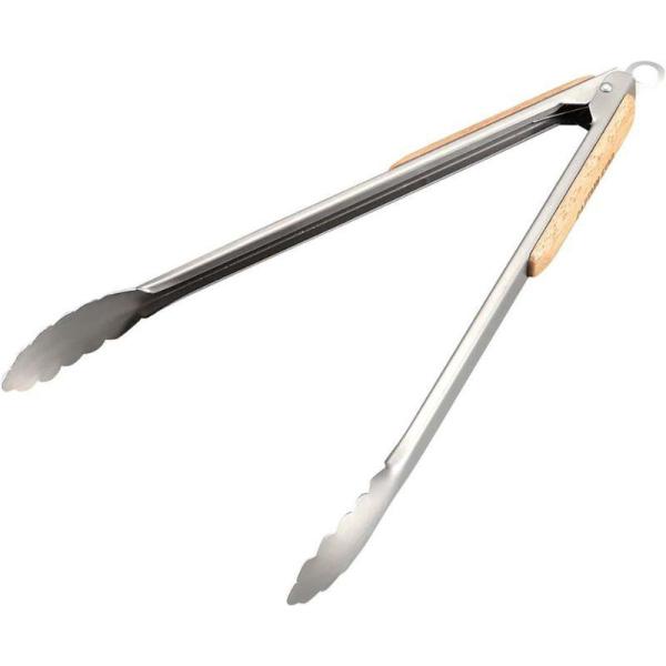 他サイト： キャプテンスタッグ ＢＢＱ ウッドグリップ トング35cm UG-3228の商品画像