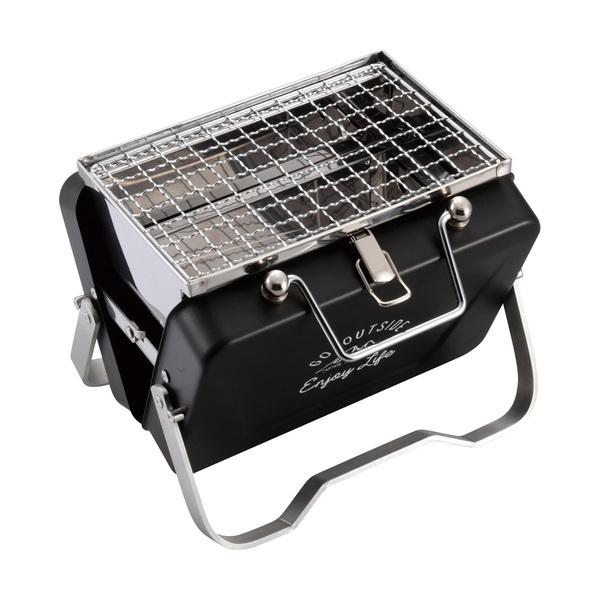 他サイト： BBQグリル キャプテンスタッグ モンテ V型卓上グリル B6型 ブラック UG-0078の商品画像