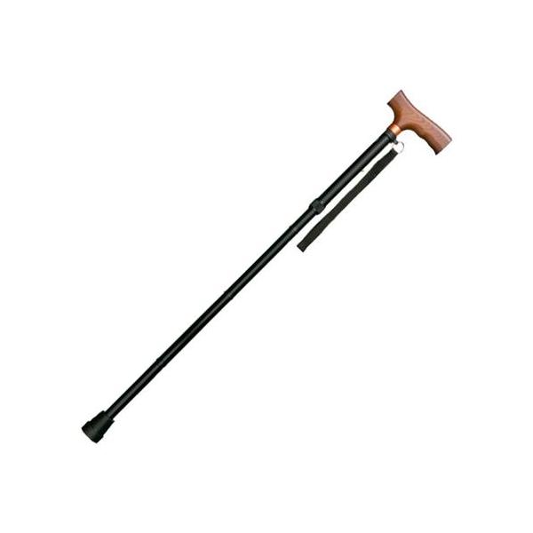 アルミ軽量折りたたみステッキ ベーシック22mmタイプ / 0401-BO4812 ブラック インターリンクス (W0186)