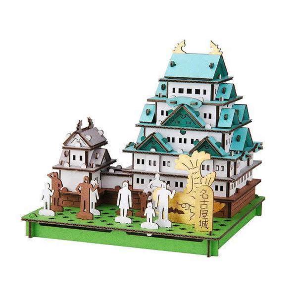 hacomo 名古屋城 パズル 紙製 PUSUPUSU 立体パズル 組立