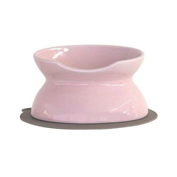 浅型、深型で食べる量・用途に合わせて使い分け。滑り止めのシリコーンマット付き。【原産国】日本【原材料】本体：磁器、マット：シリコーンゴム【使用方法】浅型面：実用容量80ml(ドライフード60g)。決まった量を食べさせたいときに。ドライフード...