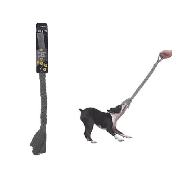 ループしていないタオル地で、歯に引っ掛かかりにくく、しっかり噛める。【原材料】本体：綿 鳴き笛：プラスチック【使用方法】ロープの先端を噛むと音が鳴ります。ジグザグに動かす、一瞬かくすなど飼い主さんの魅力的な演出で「ハンター心」をくすぐる。「...