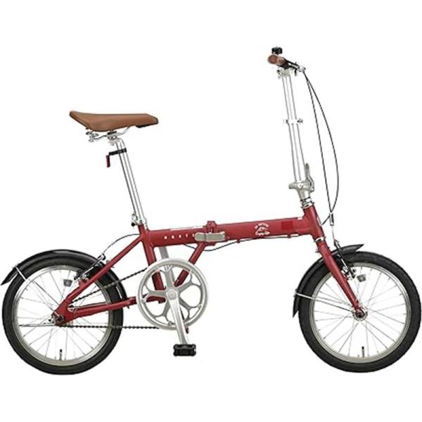 折りたたみ自転車 モンテ AL 16インチ マットレッド YG-1452 hcvalor_vh-4582428114522