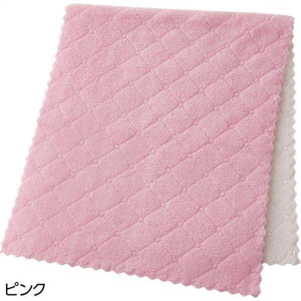 マイクロファイバーフェイスタオル(2枚組) ピンク サイズ:約34×80cm (800672)