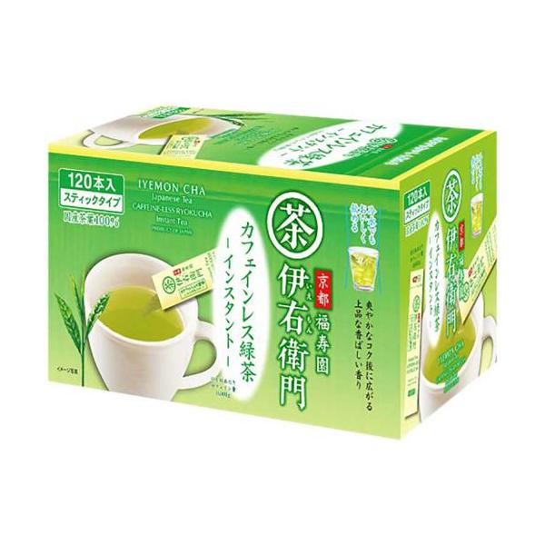 他サイト： 伊右衛門 カフェインレスインスタント緑茶スティック 120本入 / 0.8g×120本入 宇治の露製茶 (E1731)の商品画像