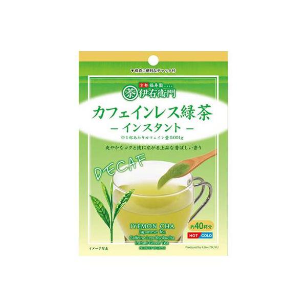他サイト： 伊右衛門 カフェインレスインスタント緑茶 32g袋 / 32g袋 宇治の露製茶 食事関連/介護食・健康食品/飲料 (E1731)の商品画像