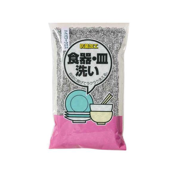 プラスチック、ガラス、ホーロー、陶磁器、樹脂加工品、ステンレスなどの食器・調理器具の洗いに使えるハイパワークロスです。ネットにアルミ粒子が付着しているので、クレンザーを使わずに気になる汚れを落とすことができます。従来の金属たわしと違い、キズ...
